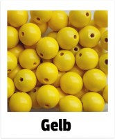 Holzperlen 16mm gelb